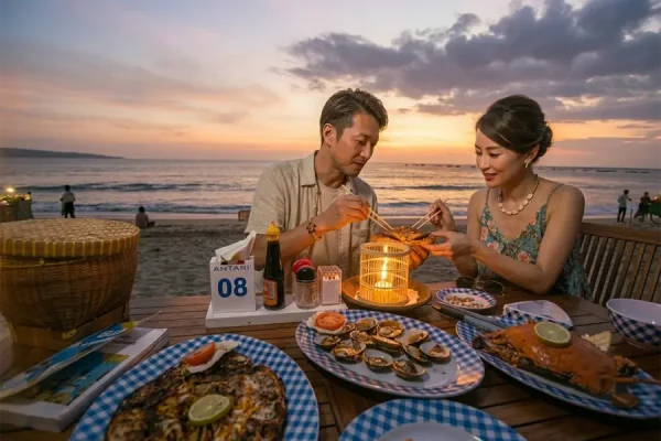 Jimbaran Seafood sunset