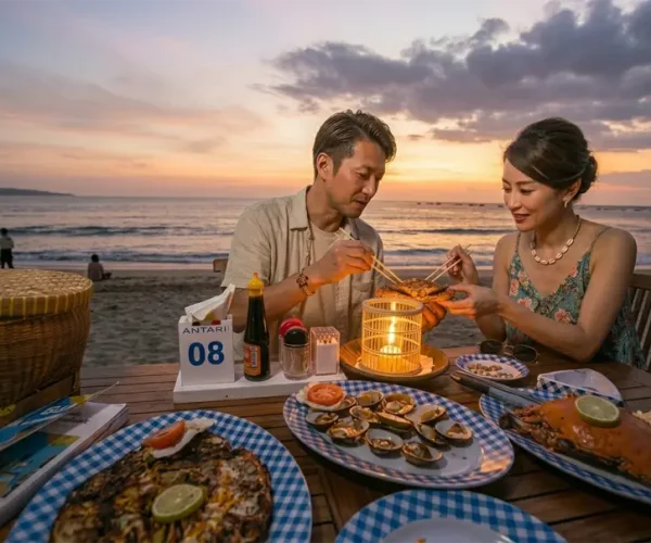 Jimbaran Seafood sunset