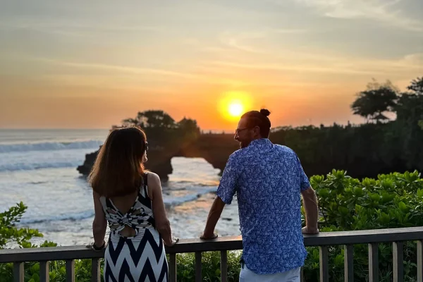 Sunset at Tanah Lot Bali Private Drivers