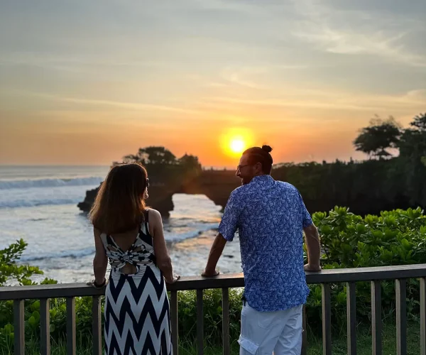 Sunset at Tanah Lot Bali Private Drivers